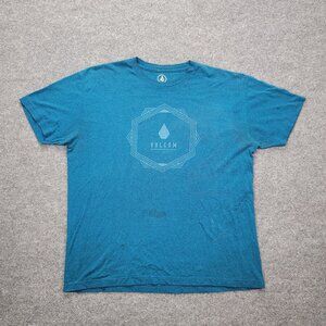 Volcom Tshirt Mens‎ XL Blue Short Sleeve Beach Casual Surfer Skater